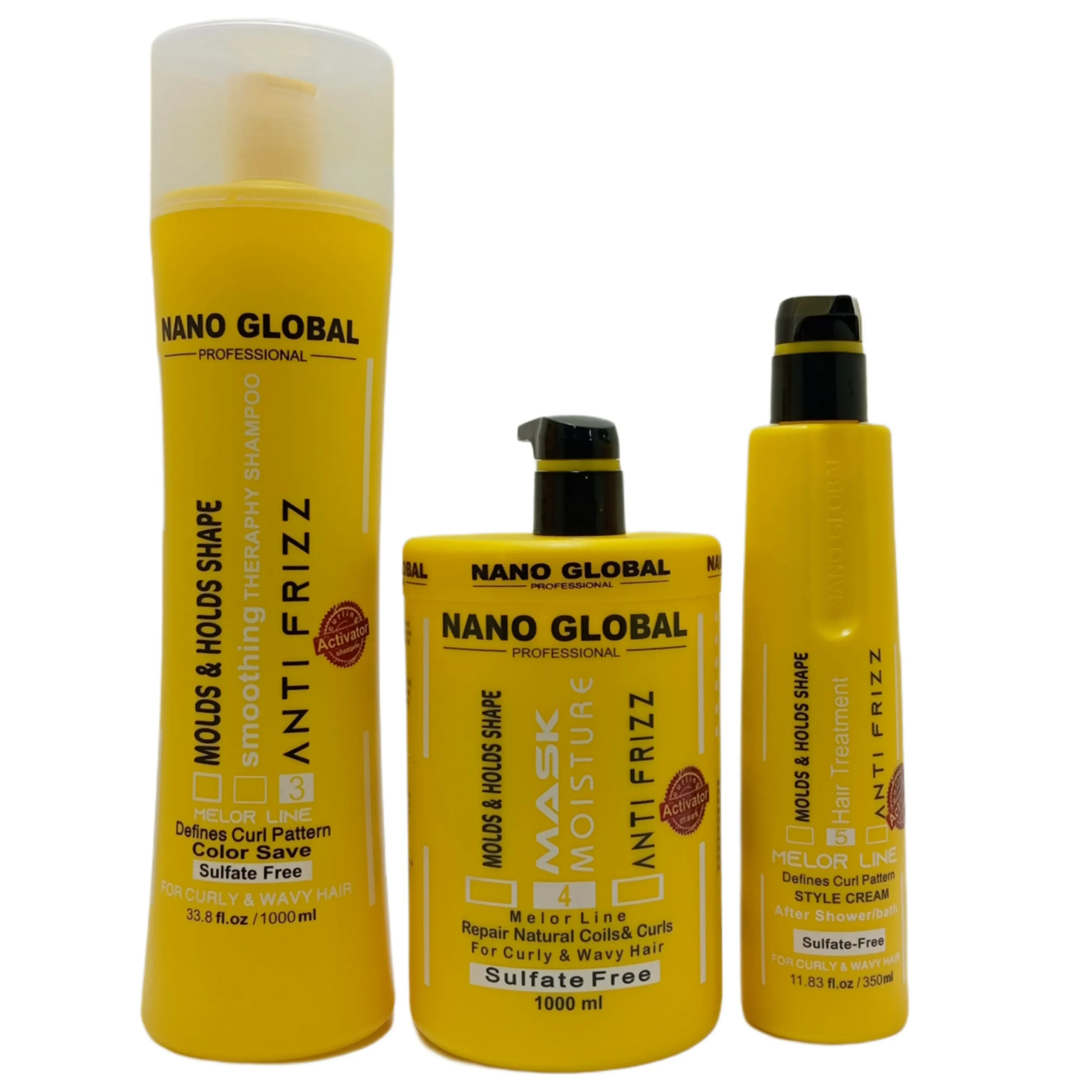 روتین موی فر نانوگلوبال زرد