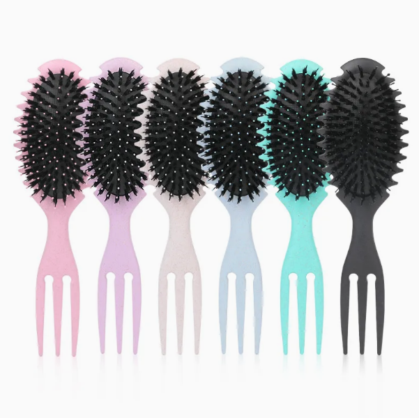 برس باونس کرل مدل بیضی شانه پیک دار